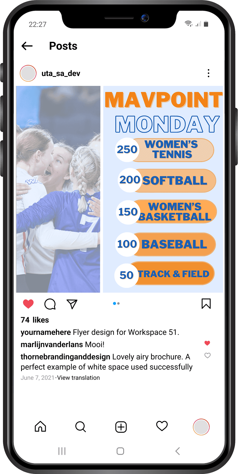 UTA SAAC Mavpoint Monday standings post