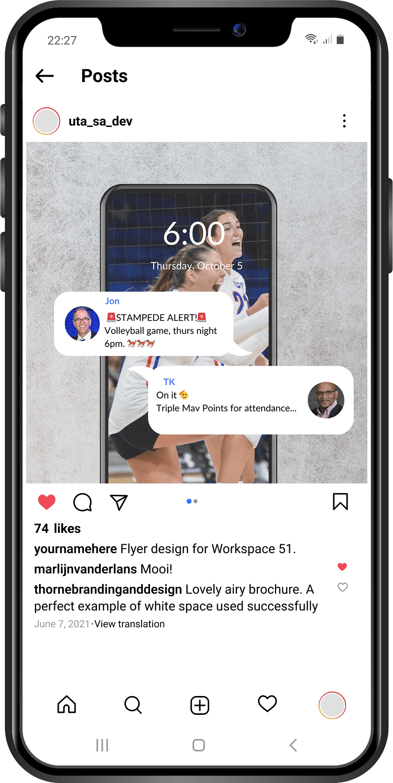 UTA SAAC social media graphic